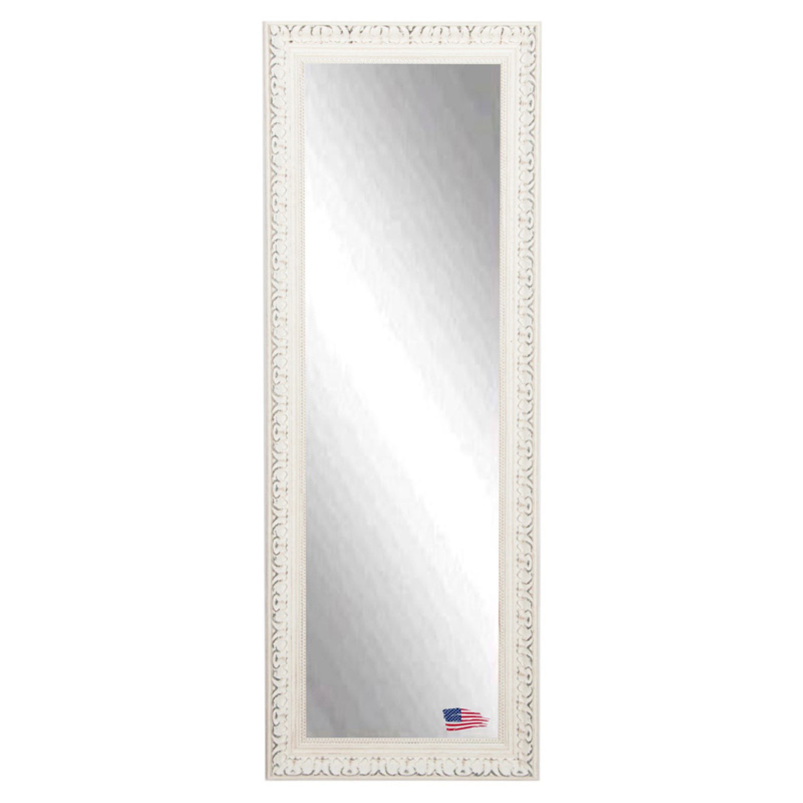 Rayne Mirrors French Victorian White Full Length Body Wall Mirror