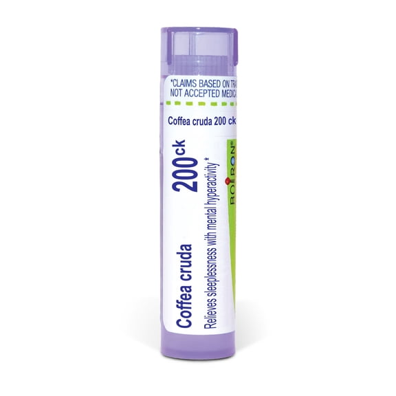 Boiron Coffea Cruda 200CK, Homeopathic Medicine for Sleeplessness With Mental Hyperactivity, 80 Pellets