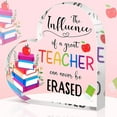 thumbnail image 6 of Desk Decor Clearance! Shishian Teacher Appreciation Gift For Women Birthday Gift For Teacher Paperweight Keepsake Thank You Teacher Graduation Party Gift Teacher Classroom(4 X 4 In Teacher) Living Ro, 6 of 9