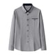 thumbnail image 1 of pstuiky camisetas de manga larga para hombre, Camisa tipo cárdigan de manga larga con solapa y botones con estampado a cuadros informal para hombre. top de hombre l, 1 of 6