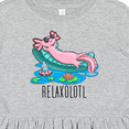 thumbnail image 4 of Inktastic Relaxolotl Cute Axolotl on Summer Vacation Girls Toddler Dress, 4 of 5