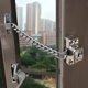 thumbnail image 3 of 1 Uds. Cerradura de cadena para ventana/herrajes de acero para cerradura de cadena de ventana, protección de puertas y ventanas vinculadas a la familia, cerradura para niños brillar Electrónica, 3 of 5