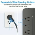 thumbnail image 3 of 1 Pce, Prise de Courant avec 3 USB et 1 Tapy-C, Prise Plate de Protection contre les Surtensions, avec 8, 3 of 4