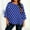 Blue, variant on Women's Oversized Shirts Fashion Polkas Dots Printing 3/4 Sleeves T-Shirts Casual Loose Round Neck Blouse Tops Spring Summer Clothing