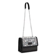 thumbnail image 4 of Wrangler Purses for Women Floral Tooled Crossbody Bag Flap Purse with Chain Strap, Black, 4 of 7