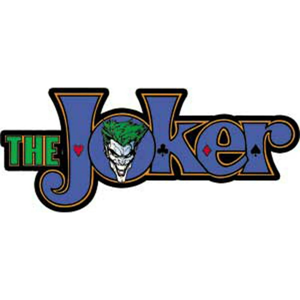 Officially Licensed, DC Comics Batman Joker Logo Sticker - Walmart.com ...