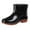 Black-1, variant on Short Rain Boots For Women and Men Ankle Waterproof Rainboot Slip On Garden Boot Ladies Rubber Outside Work With Comfort