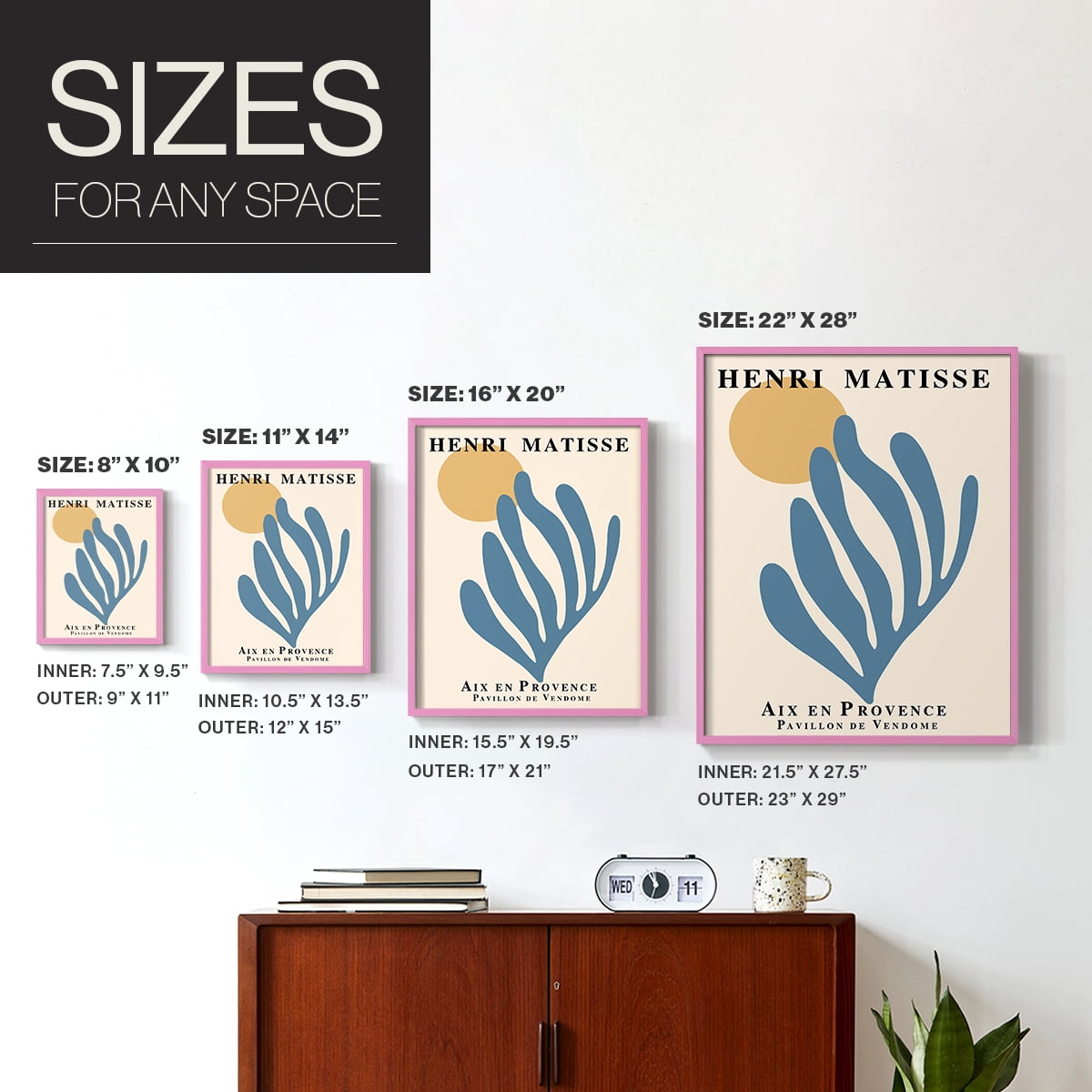 Matisse XCI Framed Print - Solid Wood