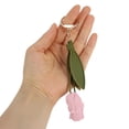 thumbnail image 5 of Unique Bargains 1 Pc Handbag Charm Flower Leaf Bag Charm Pink, 5 of 5