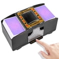 thumbnail image 1 of FEIERYA Barajador de cartas automático, 2 barajas, eléctrico UNO Poker Shuffler, barajador de cartas para el hogar, juego de cartas, viajes, 1 of 5