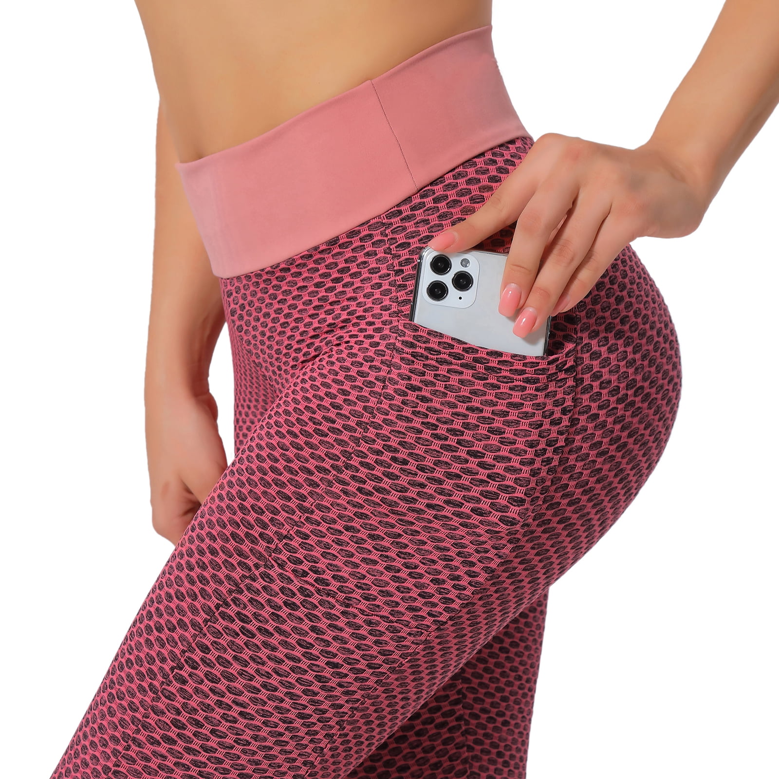 3/4 Women Anti-Cellulite Capri Yoga Pants High Waist Gym Sports Leggings Scrunch 