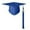 Navy, variant on Shiny Graduation Cap For Kindergarten Preschool High School And College Academic Celebration With Golden Tassel