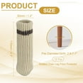 thumbnail image 2 of Uxcell 12Pcs Knitted Chair Leg Floor Protector, Beige Furniture Chair Leg Socks Small Furniture Covers for Hardwood Floors High Elastic Reduce Noise Covers Furniture Pads for All Shapes, 2 of 6