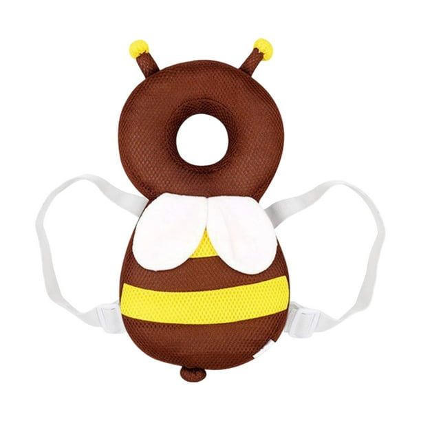 Protector De Cabeza Para Bebé Con Correa Para El Pecho, Bonito Protector De Cabeza Para Niños, Hogar, Sala De Estar, Marrón Y Malla.