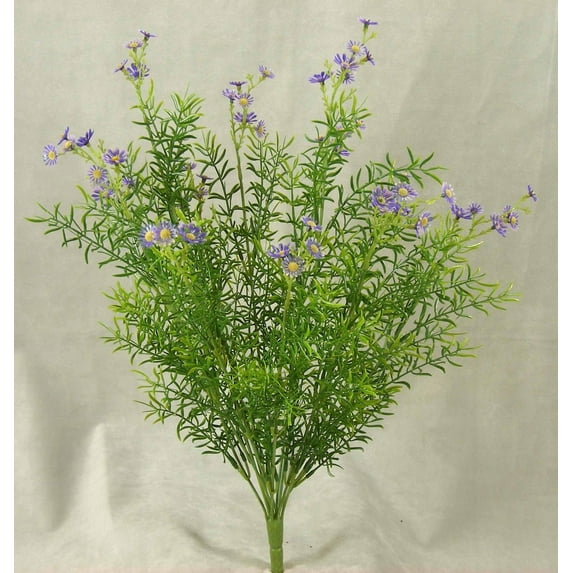 1 Pc, 20" Springeri Bush w/Purple Blossoms w/12 Stems & Realistic Appearance Great For Filler Foliage