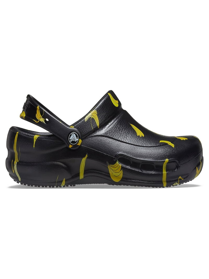 CROCS Two-Tone Slip-On Clogs in Charcoal and Yellow Crocs Echo Wave Clogs Slip On Shoes Men main image 4