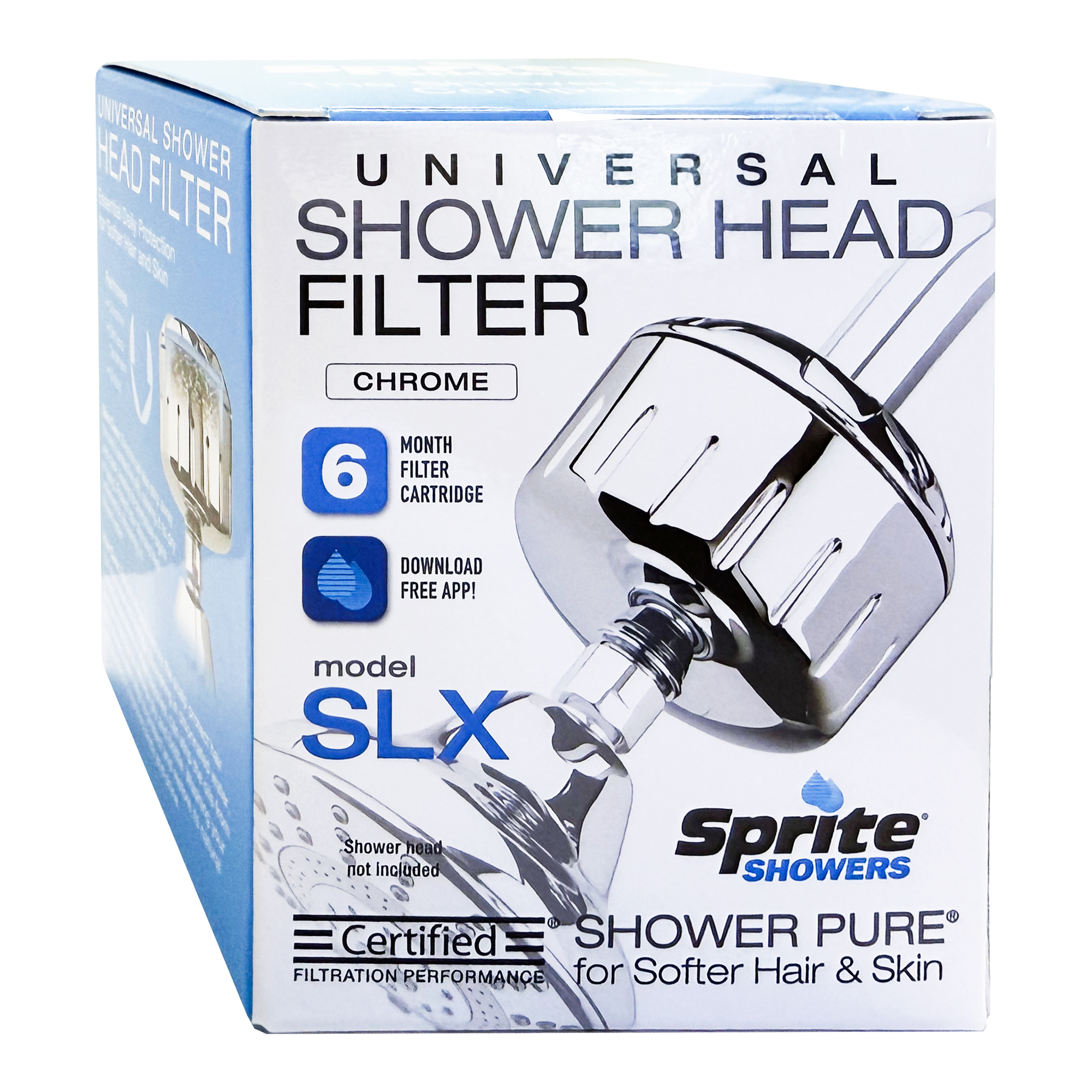 Sprite Slim-Line Shower Head Filter In Chrome photo 7