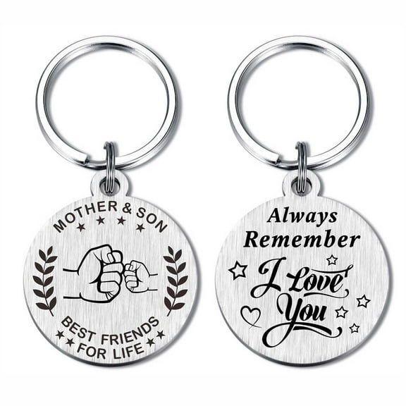 FALOGIJE Mom Gifts from Son, Remember I Love You Mother Keychain, Mom Valentines Day Gift from Son