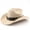 Light Yellow, variant on Western Western Cowboy Hat Curved Brim for Outdoor Adventure Travel Riding Country Style with Construction and Classic