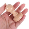 thumbnail image 5 of Zehuanyu 2pcs Blank Wooden Stamps for DIY Crafting Projects Teacher Classroom Grading Stamps with Round Handle for Homework Scrapbooking, 5 of 8