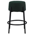 thumbnail image 3 of Meridian Furniture Avalon Green Boucle Fabric Counter Stool, 3 of 4