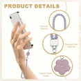 thumbnail image 3 of Uxcell Phone Lanyard Wrist Straps, Creative Braided Flower Phone Charm Straps Wrist Lanyard for Phone Case Camera Keychain Hand Purple, 3 of 7