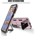 thumbnail image 2 of for Samsung S21 Case 5G 6.2 inch Heavy Duty Protective Military Grade Dual Layer Galaxy S21 Case with Screen Protector Magnetic Built-in Kickstand Phone Case for Samsung S21(Rose Gold), 2 of 7