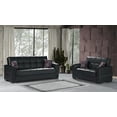 thumbnail image 2 of Ottomanson Origins Pro Sleeper Loveseat, Black Leatherette, 2 of 10
