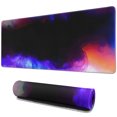 thumbnail image 1 of Colorful Galaxy Designed Large Gaming Mouse Pad: Non-Slip Rubber Base, Stitched Edges (31.5x11.8 inch) - Enhances Desk & Keyboard Experience, 1 of 7