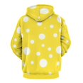 thumbnail image 3 of Yellow White Polka Dots(6) Men's Women New Sweatshirt Hoodie Men's Plus Size Sweatshirt Hooded Sweatshirt 3d Printed Street Men's Cloth, 3 of 6