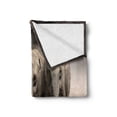 thumbnail image 2 of Animal Soft Flannel Fleece Throw Blanket, Pair ofin Motion Walking Dusty Background Clouds Wilderness Desert Print, Cozy Plush for Indoor and Outdoor Use, 50" x 60", Tan Taupe, by Ambesonne, 2 of 5