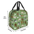 thumbnail image 2 of Yiaed Cows And Calves Print Insulated Lunch Bag Reusable Cute Tote Lunch Box, Leakproof Cooler Lunch Bags for Work Office Travel School Picnic, 2 of 5