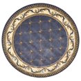 thumbnail image 1 of HomeRoots 352959 7 Pi 7 Po Tapis Rond de Surface Bleue en Polypropylène, 1 of 1