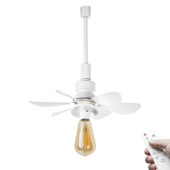 KAYYELAMP 19.2 Inches Height H-Type Track Lighting With Fan Remote Control Adjusted Wind Power Modern Design For Living Room Bedroom Kitchen(No Bulb, Track)