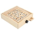 thumbnail image 3 of Juego de mesa de laberinto de madera para niños, tablero de laberinto de bolas de equilibrio para niños, juguete educativo, laberinto S, 3 of 12
