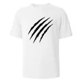 thumbnail image 2 of Camisetas gráficas Claw Marks Simplicity de verano, transpirables, cómodas, de algodón puro, para hombres y mujeres, ropa de gran tamaño con cuello redondo para hombres, 2 of 4