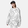 thumbnail image 3 of KLL Veste à Capuche Extérieure Protection Solaire UPF 50+ pour Hommes et Femmes Imprimé Serpent Dessiné à la Main Manches Longues Pêche Randonnée Performance-Moyen, 3 of 7