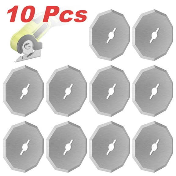 10Pcs Tungsten Steel Replacement Rotary Blade Multipurpose Lightweight Electric Scissor Rotary Blade for WX2300 RC2600K WX080L