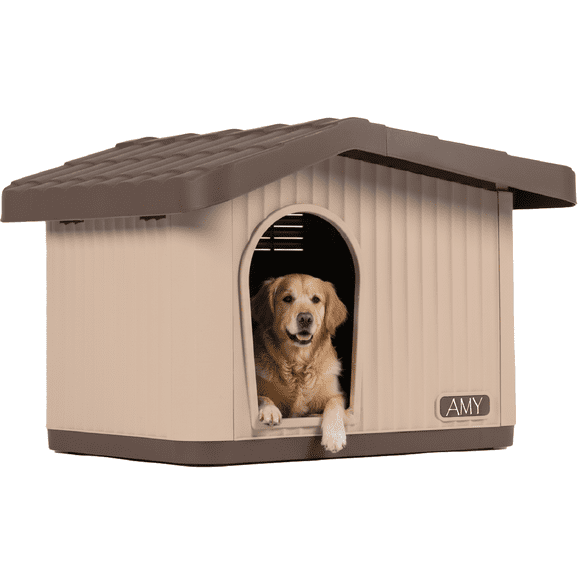 Casa Para Perro Mediano Poli Pets Galway Ideal Para Razas Medianas Color Café
