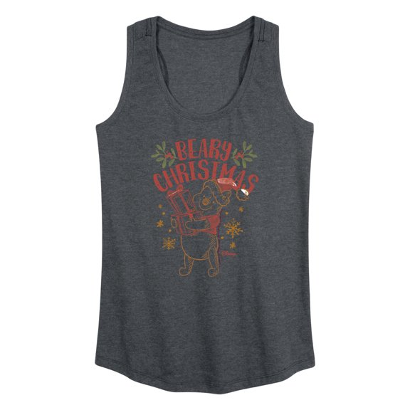 Disney Winnie The Pooh - Pooh Wishes A Beary Christmas - Women's Racerback Tank Top