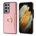 thumbnail image 6 of Nalacover for Samsung S21 Ultra Wallet with Card Holder Slot, 360°Rotation Ring Holder Kickstand Cover for Men Women Protective Premium PU Leather Shockproof Cover for Samsung Galaxy S21 Ultra, Pink, 6 of 6