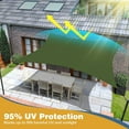 thumbnail image 3 of Rectangle Sun Shade Sail Canopy, UV Block Fabric Shelter Cloth Screen Awning for Outdoor Patio Garden, 3 of 8