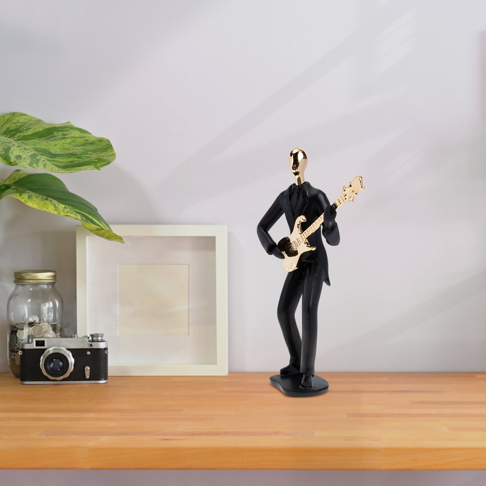 Resin Musical Instrument Figurine Model Decorative Band Statue Collectible Home Decor
