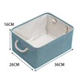 thumbnail image 4 of Abbracc Storage Basket Collapsible Storage Bins Boxes Organizer for Clothes Toys Books, Blue_M, 4 of 7
