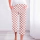 thumbnail image 4 of Pantalones Casuales de Mujer de Impresión Floral Cintura Elástica Suelta, Pantalones de Pierna Ancha Recta con Bolsillos, 4 of 5