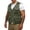 Army Green, variant on Men's Fishing Vests Casual Windproof Softshell Jackets Comfortable Henley Sleeveless Vests Summer Golf Running Hiking Vests with Multi-Pockets Beige XL