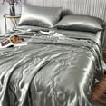 thumbnail image 5 of WZXPWT Breathable Ice Silk Comforter, 59"x78" Queen Size Summer Quilt with Moisture-Wicking Technology - Lightweight Machine-Washable Bedding for All-Season Home/Bedroom Comfort(Gray), 5 of 8