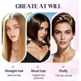 thumbnail image 3 of Cepillo alisador de pelo inalámbrico 2 en 1 con calentamiento rápido para todo tipo de cabello, color rosa., 3 of 5