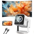 thumbnail image 1 of Mini Portable Projector (Built-in Speaker and Bluetooth),Native 1080P, Projector 4K Supports, Compatible with Smart Phones/TV Sticks/Video Games/Lapt, 1 of 6