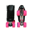 Epic Classic Black and Pink Quad Roller Skates